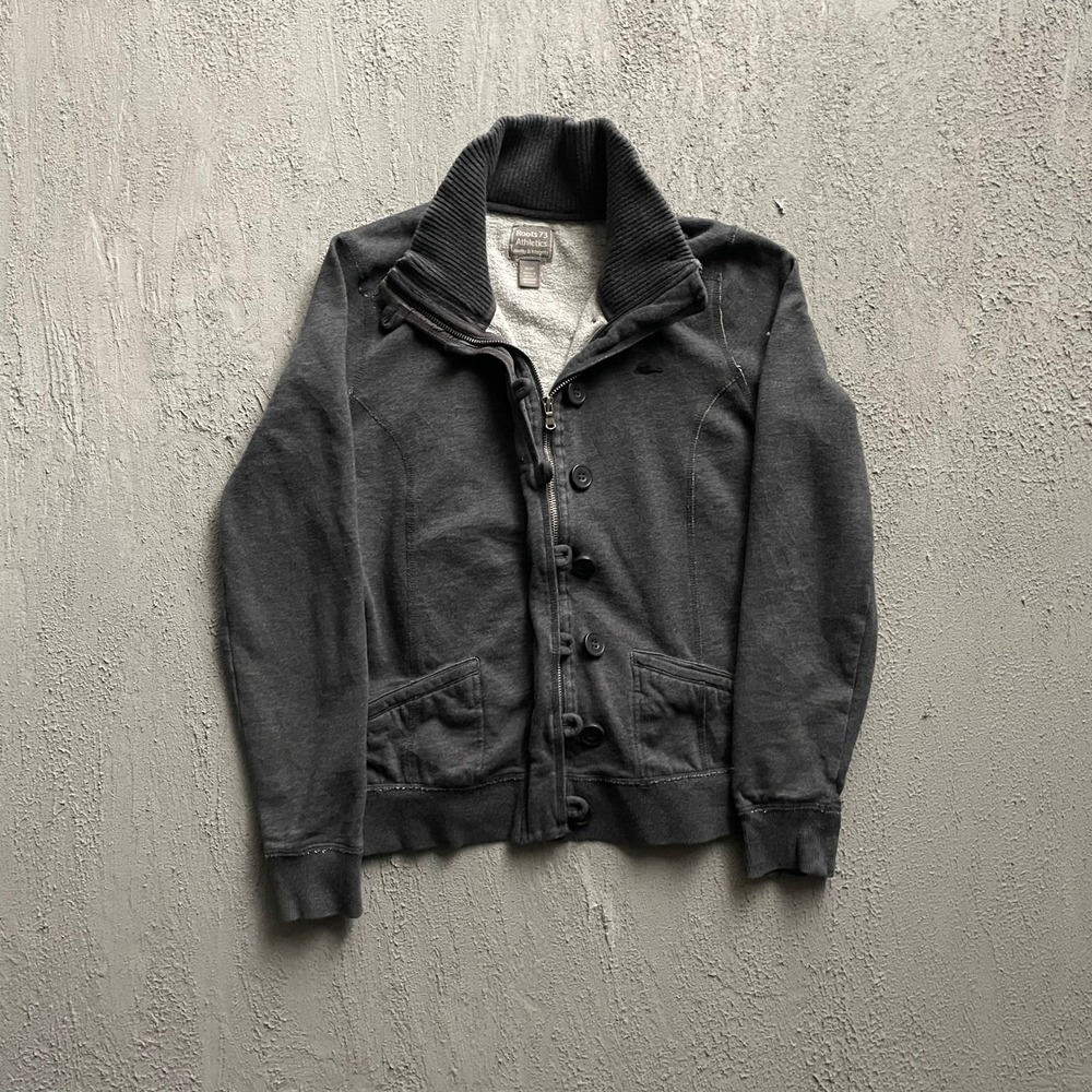 Vintage Roots 73 Sweatshirt Women Medium Charcoal Grey Y2K